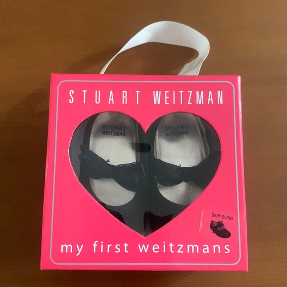 my first weitzmans, Stuart Weitzman baby bling black girl shoes, size 4 - Picture 1 of 4